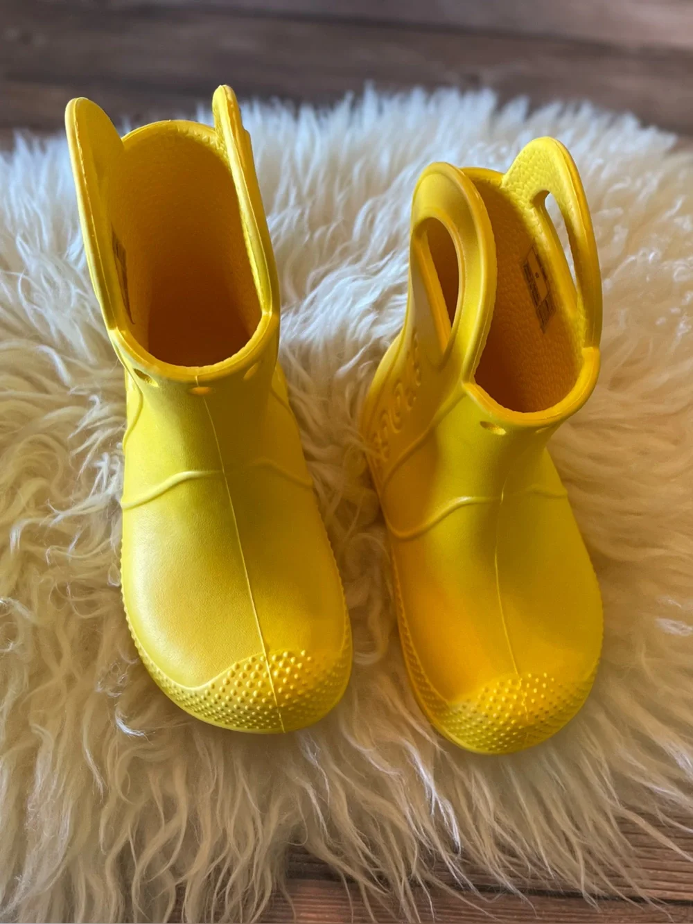 CROCS Kids Yellow Rain & Snow Boots
